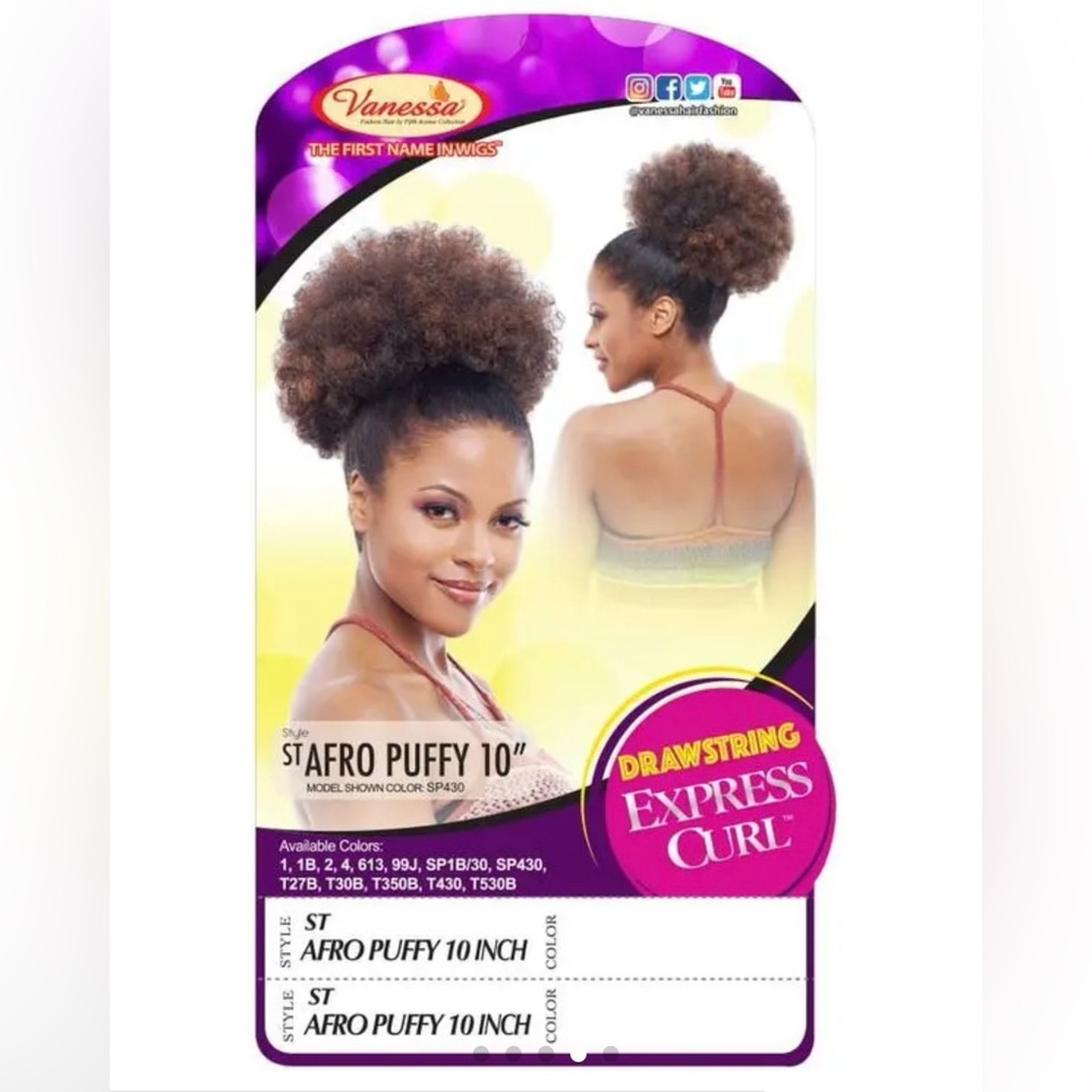 Natural Drawstring Curly Hair Extension - Picture 4 of 6